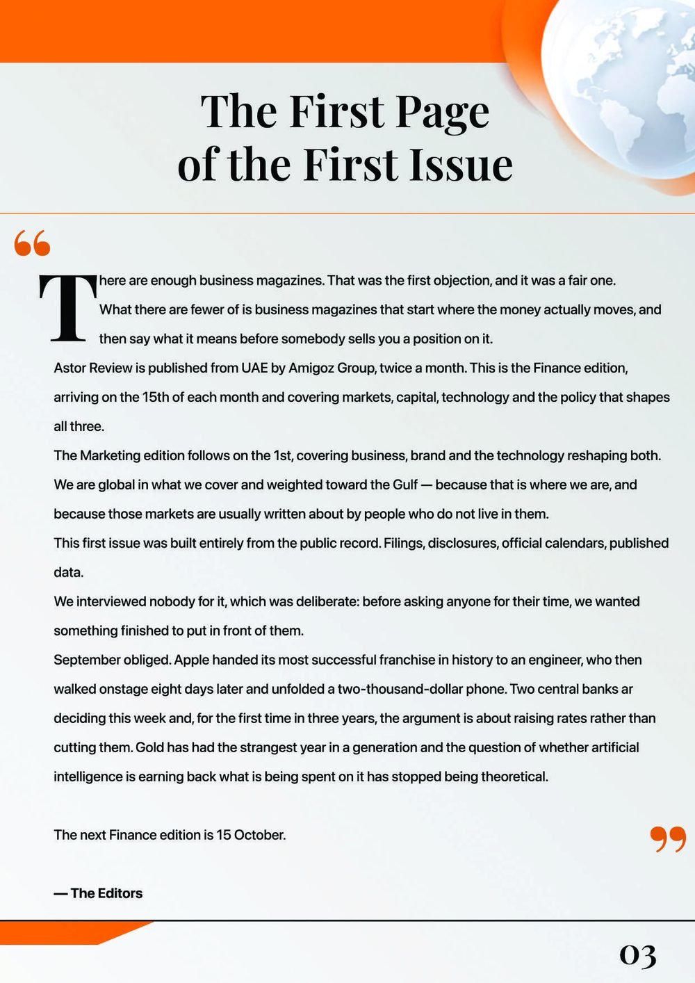 Astor Review — page 3